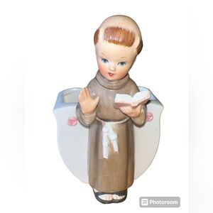 Vtg Velco Japan Ceramic Porcelain  Monk  Planter 50’s